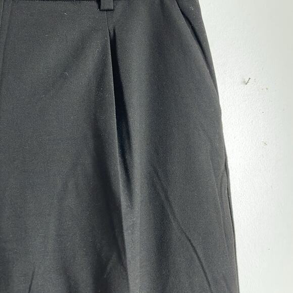 NWT LOFT brushed flannel elastic waist hi rise pleated dress trouser pants sz L - Picture 5 of 7